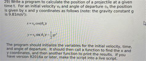 Projectile Function 的图像结果