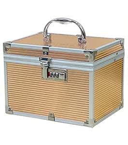 Adson Professional Beauty Make Up Cosmetic Vanity Box (Gold) : Amazon ...