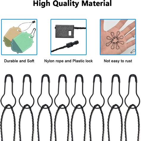 HDST-HOME 500 Pcs Nylon Hang Tag Fasteners and Metal Safety India | Ubuy