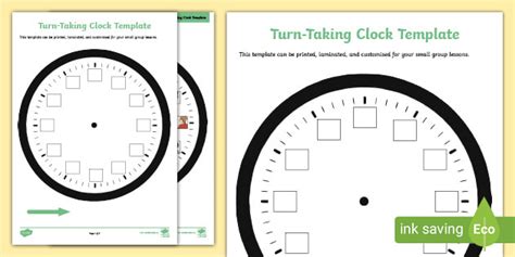 Turn-Taking Visual Clock (teacher made)