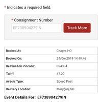 India Post — about delivery parcel (documents)