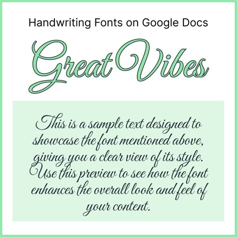 72 Top Handwriting Fonts on Google Docs (With Screenshots)