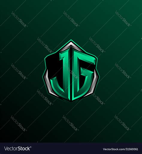 Initial jg logo design initial jg logo design Vector Image
