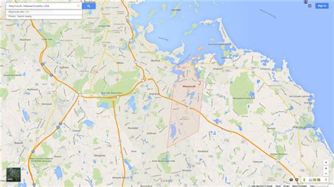 Weymouth Town Massachusetts Map - United States