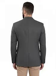 Buy Lamode Men's Solid Blazer | Single-Breasted Formal Blazer with ...
