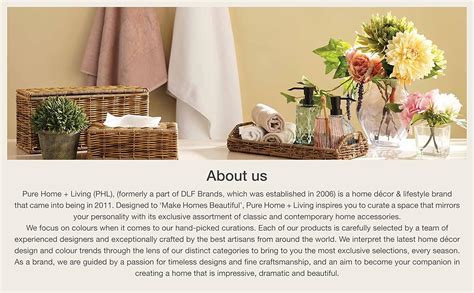 Pure Home + Living Dark Brown Faux Leather Bathroom Tray : Amazon.in ...