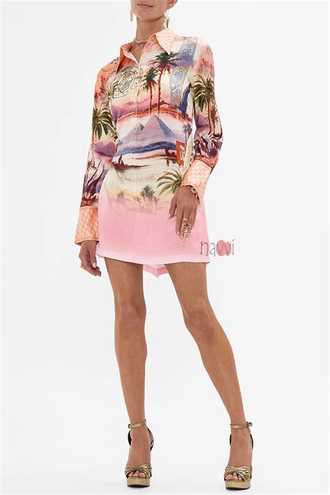 Scenic Landscape Print Casual Dress – Navvi.in