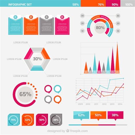 Business-Infografik Set | Kostenlose Vektor