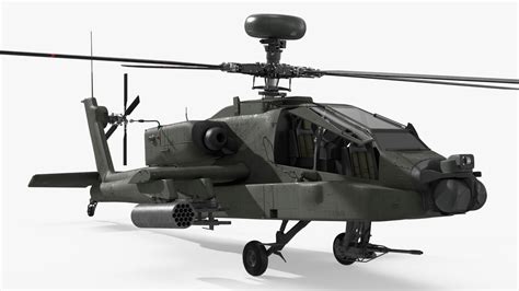 Attack Helicopter AH-64D Apache Rigged 3D Model - TurboSquid 2384837