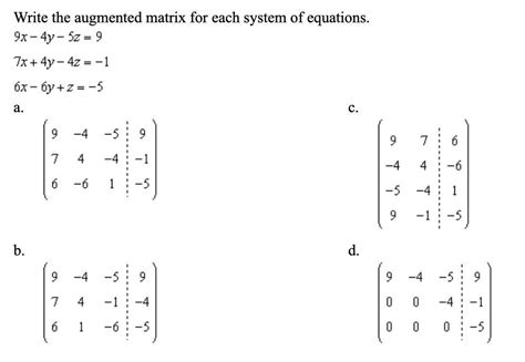 Image result for How to Do Augmented Matrix