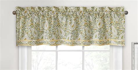 Amazon.com: WAVERLY Oxford Damask Valances for Windows, Rod Pocket Window Valances, 100% Cotton ...