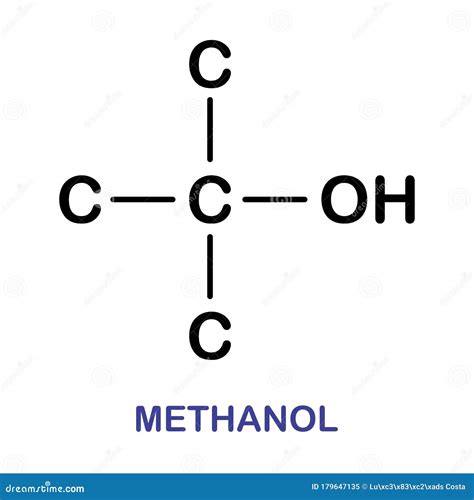 Methanol Molecule Image Vector Illustration | CartoonDealer.com #87536388