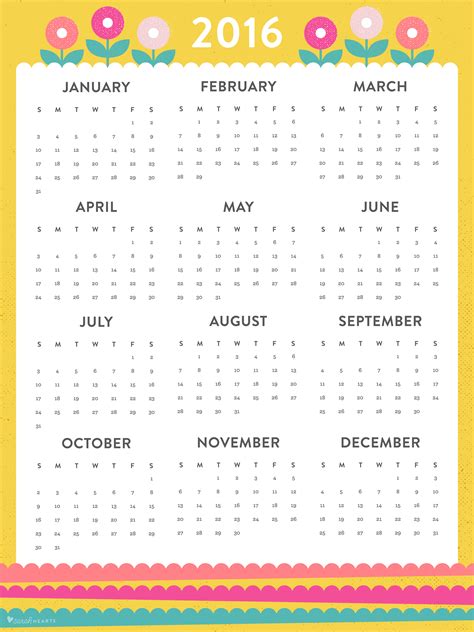 Blank Calendars 2016 的图像结果