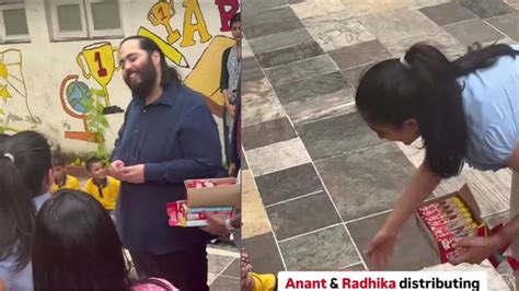 Anant & Radhika Ambani Distribute Chocolate To Orphan Kids On Diwali ...