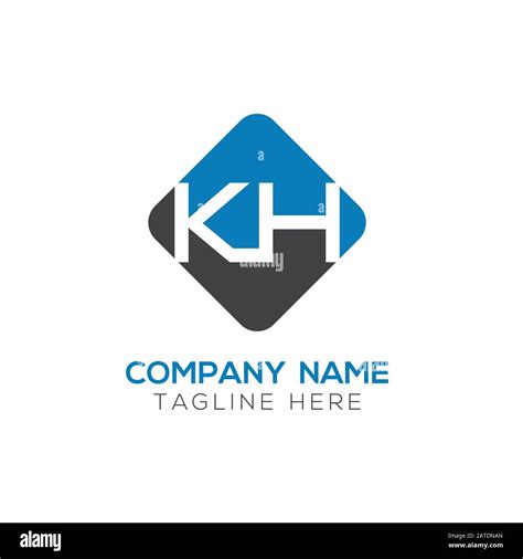Kh logo monogram emblem style with crown shape Vector Image