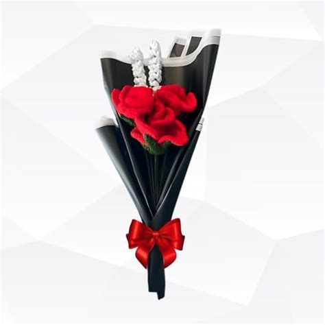 Buy ARZ Collection Crochet Handknitted Rose Flower for Home Decor ...