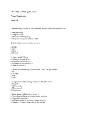18EE53 Module 4-dual convertor - MODULE 4 A) Controlled Rectifiers B ...
