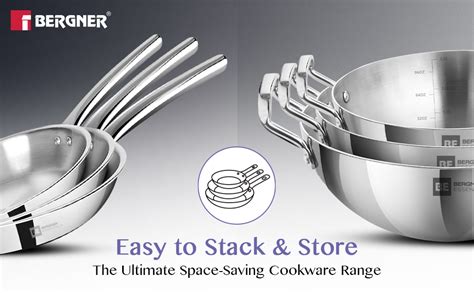 Buy Bergner BE Bergner Essentials Tri-Ply Stainless Steel Junior 12 cm ...