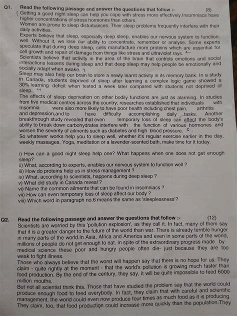 question paper of English final papers class 9 2018.2019 - Brainly.in