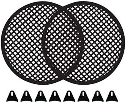 Nippon America 1 Pair 15" SubWoofer Mid Range Metal Mesh Waffle Speaker ...
