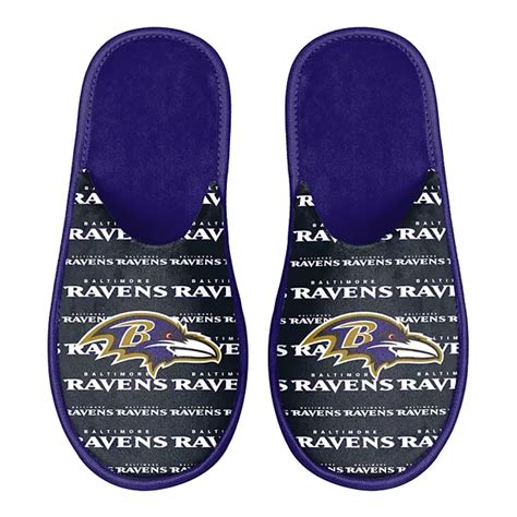 Men's FOCO Baltimore Ravens Scuff Logo Slide Slippers