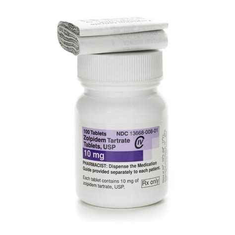 Zolpidem Tartrate [C-IV], 10mg, 100 Tablets/Bottle | McGuff Medical ...