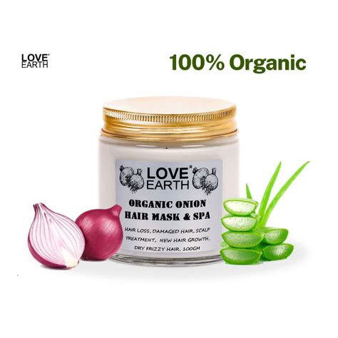 Buy Love Earth Organic Onion Hair Mask and Spa with Onion Extract for ...