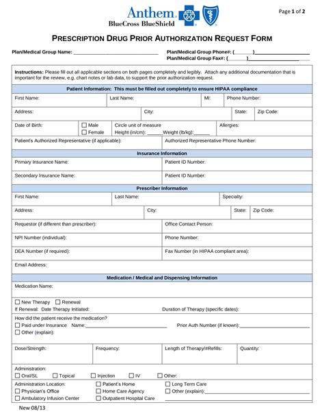 Blue Shield Promise Health Plan Prior Authorization Form - PlanForms.net