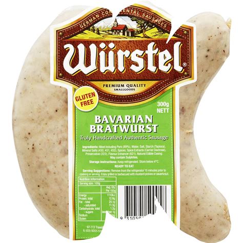 Calories in Gotzinger German Bratwurst Calorie Counter Australia