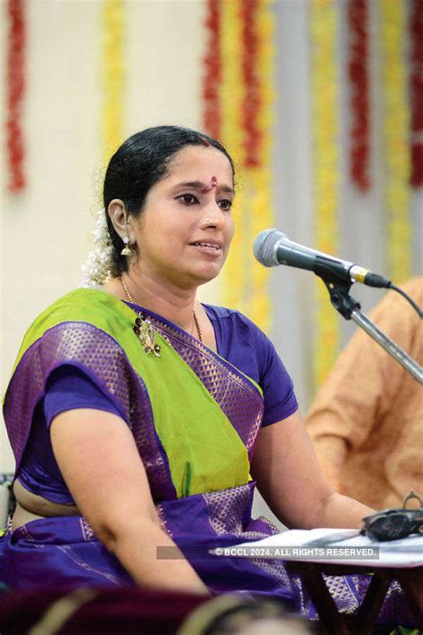 Sriranjani Santhanagopalan performs during the Carnatic music concert ...