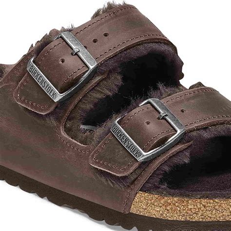 Arizona Shearling Embossed Oiled Leather– BIRKENSTOCK