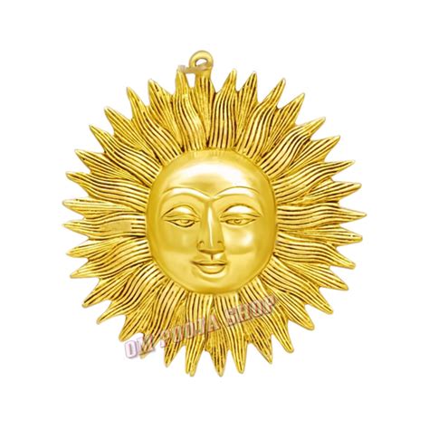 Buy online Surya Vastu Wall Hanging Decor in Brass