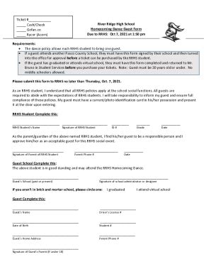 Fillable Online rrhs pasco k12 fl River Ridge High School Homecoming ...