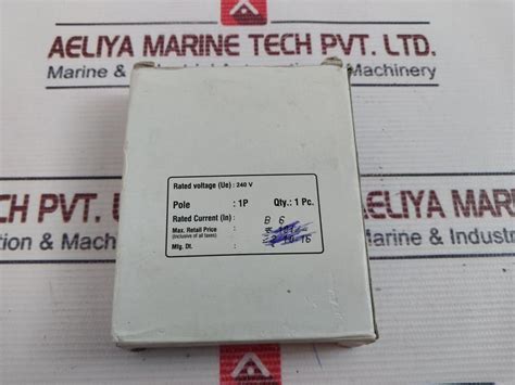 Hpl Electric & Power B 6 Miniature Circuit Breaker 1P – Aeliya Marine Tech®