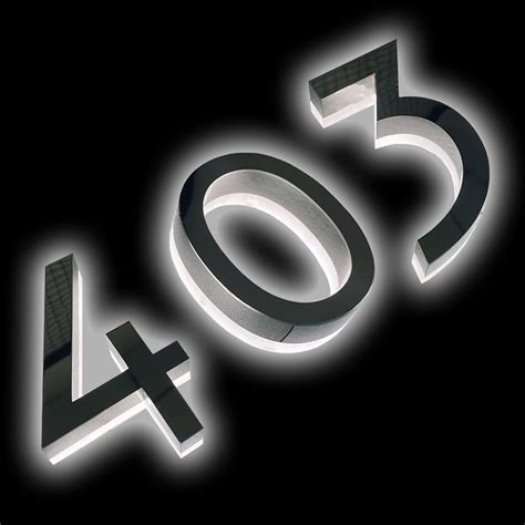 Backlit Illuminated LED House Numbers 10, Modern India | Ubuy