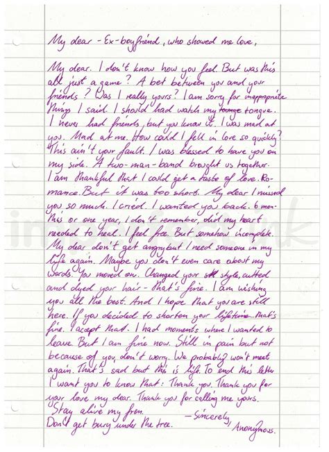 Dear Boyfriend Love Letter