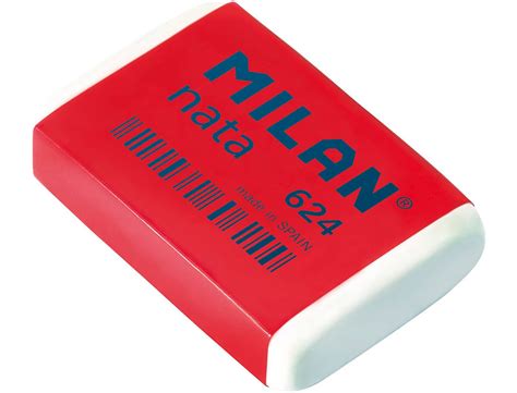 PAPELERIA SANCHEZ | GOMA DE BORRAR MILAN NATA 624 BLISTER DE 4 UNIDADES