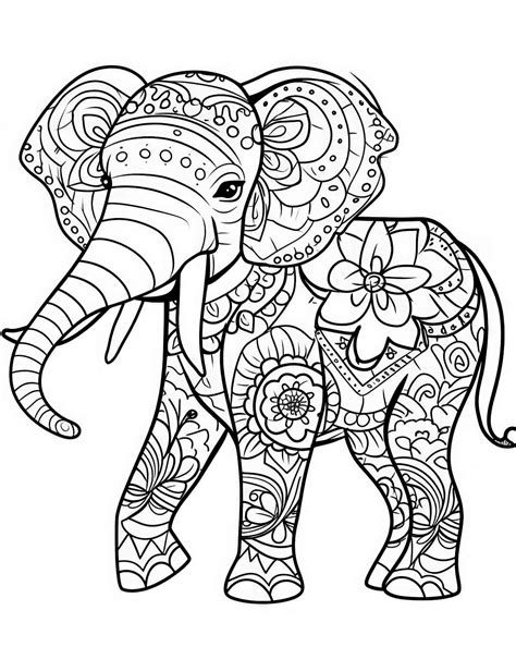 Coloring Pages For Adults Difficult Elephants Deli [2025]