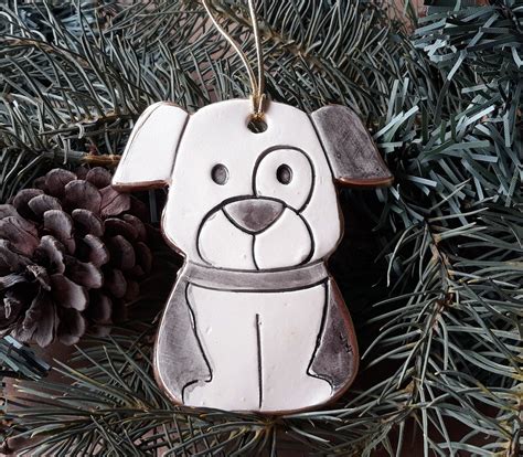 Ceramic Puppy Dog Christmas Ornament Wholesale available | Dog ...