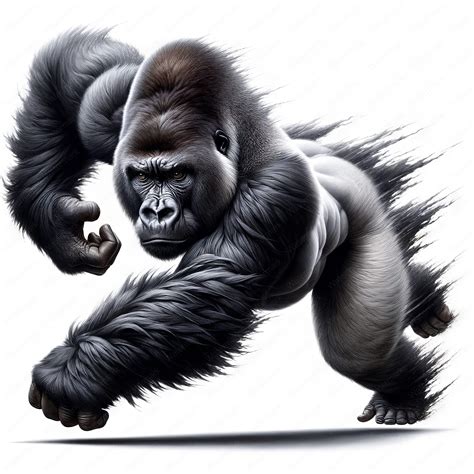Silverback Gorilla Clipart | Mighty Silverback Gorilla Clipart Bundle ...