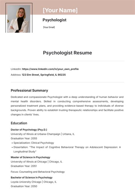 I O Psychologist Sample Resume Psychologist Resume Samples | Velvet