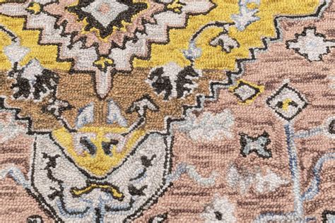 Buy Jaimak Pink Multi Hand Tufted Wool Carpet online at Saraf Furniture