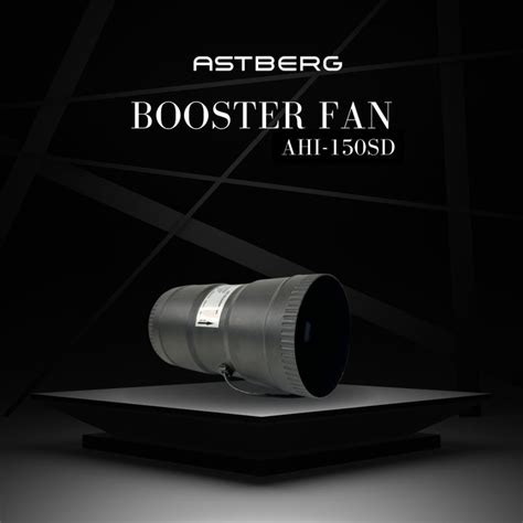 Astberg AHI-150SD BLDC Inline Fan with Remote - 452 CMH Ventilation Fan ...