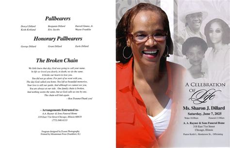 Sharon J Dillard Obituary | AA Rayner and Sons Funeral Homes