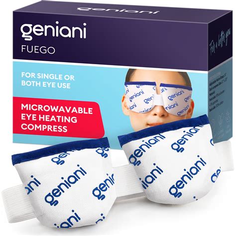 GENIANI Microwave Heated Eye Compress, Moist Therapy for Dry Eyes, One ...