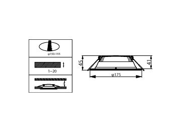 Philips Essential SmartBright LED Downlight, 12 W, 1300 lm, 4000 K ...