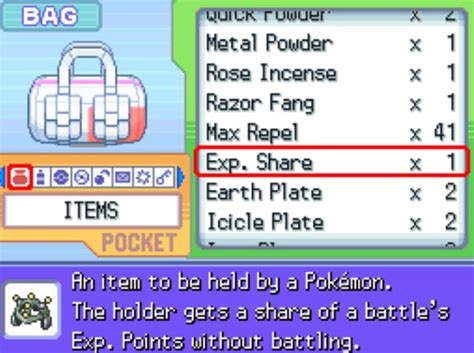 Where To Get the Exp. Share in Pokémon Platinum - Guide Strats