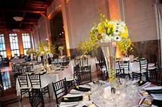 Wedding Reception White Yellow by Modern Miami Wedding Alfred I Dupont Building Wedding Reception White Yellow