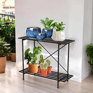 ecofynd Eric Plant Stands for Outdoor Balcony, Flower Pot Stand for ...