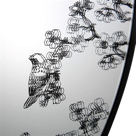 Camden Isle Floral 31.5-in W x 31.5-in H Round Clear Polished Frameless ...